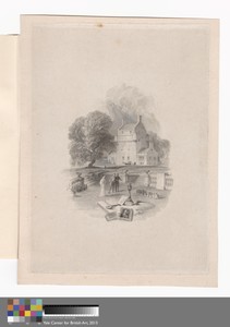 Bemerside by John Horsburgh, in Etching and engraving, with graphite, scraping out, and chine collé; touched engraver's proof on medium, slightly textured, crea — John Horsburgh Wallpaper