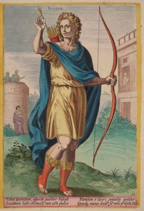 Benjamin by Johann Sadeler (I), created c. 1585; published 1643, in hand-colored engraving on laid paper. Download this artwork as a high-resolution wallpaper f — Art Picture