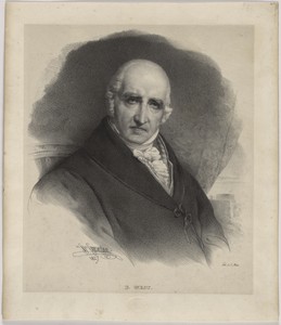 Benjamin West by Charles Etienne Pierre Motte, created 1827, in Lithograph on paper. Download this artwork as a high-resolution wallpaper for desktop, tablet, o — Art Wallpaper