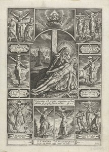 Bewening by Pierre Firens, created 1600 - 1639, in paper; engraving. Download this artwork as a high-resolution wallpaper for desktop, tablet, or mobile. — Pierre Firens Wallpaper