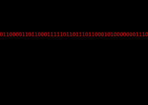 Línea de glitch digital roja sobre fondo negro — Anime Rojo y Negro Fondos de pantalla