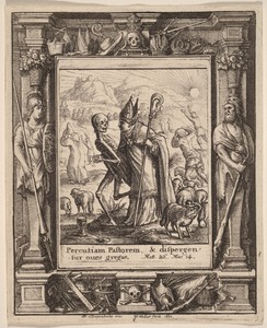 Bishop by Wenceslaus Hollar, created 1651, in etching with border "Minerva and Hercules" (Pennington 233B). Download this artwork as a high-resolution wallpaper — Wenceslaus Hollar Wallpaper