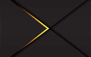 Fundo abstrato preto hexagonal com design de divisória dourada brilhante. — Estética em preto e dourado Papéis de Parede