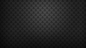 Dark gray background with repeating pixel skulls and dot texture.