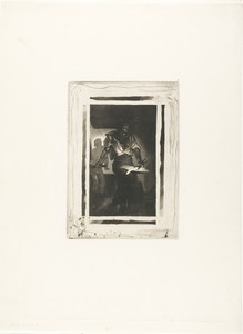Blacksmith by Eugène Delacroix, created 1833, in Aquatint and drypoint in black on ivory wove paper. Download this artwork as a high-resolution wallpaper for de
