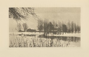 Bleak Winter by Peter Henry Emerson, created 1895. Download this artwork as a high-resolution wallpaper for desktop, tablet, or mobile.