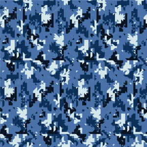 Blue white and black digital camouflage pattern for military use.
