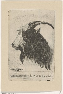 Bok by Jan Heppener, created 1855, in paper; chine collé; etching. Download this artwork as a high-resolution wallpaper for desktop, tablet, or mobile. — Jan Heppener Wallpaper