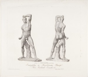 Bokser by Angelo Bertini, created 1793 - 1838, in paper; engraving. Download this artwork as a high-resolution wallpaper for desktop, tablet, or mobile. — Angelo Bertini Wallpaper