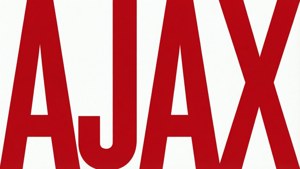 Teks AJAX sederhana berwarna merah