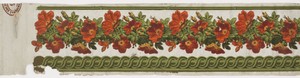 Border by Jean-Baptiste Réveillon, created ca. 1825, in Block-printed and flocked. Download this artwork as a high-resolution wallpaper for desktop, tablet, or 