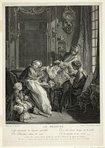 Breakfast by François Bernard Lépicié, created n.d., in Etching on paper. Download this artwork as a high-resolution wallpaper for desktop, tablet, or mobile.