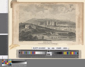 Bristol by Thomas Tagg, died 1809, in Etching and engraving on medium, smooth, cream wove paper. Download this artwork as a high-resolution wallpaper for deskto — Thomas Tagg, died 1809 Wallpaper