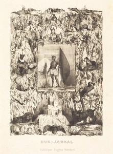 Bug-Jargal by Célestin François Nanteuil, created 1832, in etching. Download this artwork as a high-resolution wallpaper for desktop, tablet, or mobile. — Célestin François Nanteuil Wallpaper