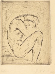 Büsser by Wilhelm Lehmbruck, created 1912, in drypoint in black on wove paper. Download this artwork as a high-resolution wallpaper for desktop, tablet, or mobi