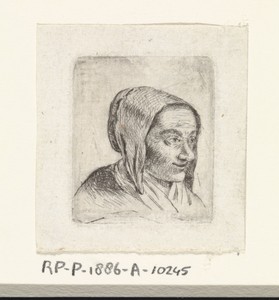 Buste van vrouw by Johannes Janson, created 1739 - 1851, in paper; etching. Download this artwork as a high-resolution wallpaper for desktop, tablet, or mobile. — Johannes Janson Wallpaper