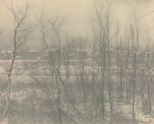 Camera Work: Landscape - Winter by Clarence H. White, created 1908, in photogravure. Download this artwork as a high-resolution wallpaper for desktop, tablet, o