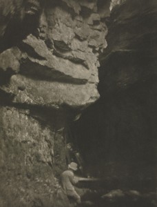 Camera Work: Man Sketching by J. Craig Annan, created 1910, in photogravure. Download this artwork as a high-resolution wallpaper for desktop, tablet, or mobile — J. Craig Annan Wallpaper