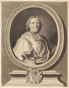 Cardinal Fleury by François Chéreau (I), in engraving. Download this artwork as a high-resolution wallpaper for desktop, tablet, or mobile. — François Chéreau (I) Wallpaper