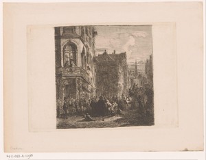 Carnavalsoptocht door de stad by Florent Nicolas Crabeels, created 1754, in paper; etching; intaglio printmaking technique. Download this artwork as a high-reso — Florent Nicolas Crabeels Wallpaper