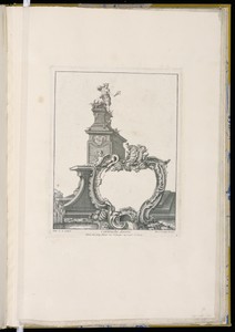Cartouche decoré by Pierre Edme Babel, created 1743-1763, in Etching on off-white laid paper. Download this artwork as a high-resolution wallpaper for desktop, — Pierre Edme Babel Wallpaper