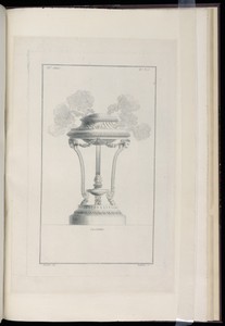 Cassolettes by Juste-François Boucher, created ca. 1775, in Engraving on off white laid paper. Download this artwork as a high-resolution wallpaper for desktop, — Art Picture