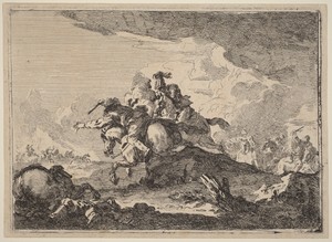 Cavalry Battle by Francesco Giuseppe Casanova, created c. 1774, in etching on laid paper. Download this artwork as a high-resolution wallpaper for desktop, tabl — Francesco Giuseppe Casanova Wallpaper