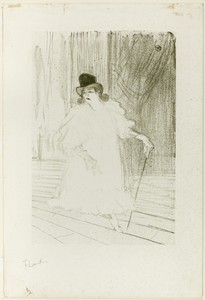 Cecy Loftus by Henri de Toulouse-Lautrec, created 1895, in Color lithograph on ivory wove paper. Download this artwork as a high-resolution wallpaper for deskto — Illustration Wallpaper