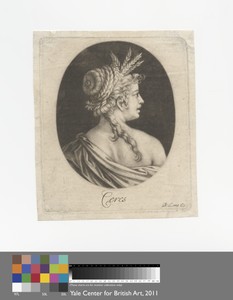 Ceres by Bernard Lens II, in Mezzotint on medium, slightly textured, cream laid paper. Download this artwork as a high-resolution wallpaper for desktop, tablet, — Bernard Lens II Wallpaper