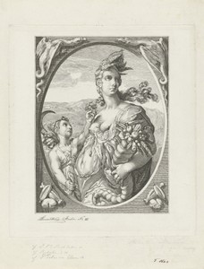 Ceres by Leopold Löwenstam, created 1852 - 1898, in paper; chine collé; engraving. Download this artwork as a high-resolution wallpaper for desktop, tablet, or — Leopold Löwenstam Wallpaper