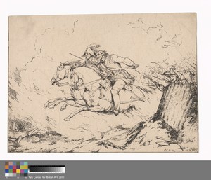 Charge by Sir Robert Ker Porter, in Lithograph on medium, slightly textured, cream wove paper. Download this artwork as a high-resolution wallpaper for desktop, — Sir Robert Ker Porter Wallpaper
