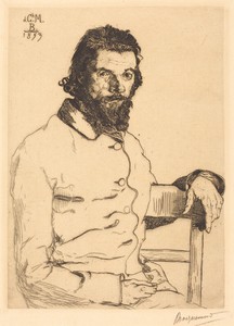 Charles Meryon by Félix Bracquemond, created 1853, in heliogravure on laid paper. Download this artwork as a high-resolution wallpaper for desktop, tablet, or m