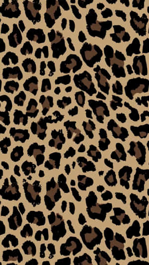 Estampa de leopardo com manchas pretas e marrons sobre fundo bege. — Cheetah Print Aesthetic Papéis de Parede