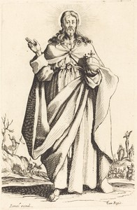 Christ by Jacques Callot, created 1631, in etching on laid paper. Download this artwork as a high-resolution wallpaper for desktop, tablet, or mobile. — Jacques Callot Wallpaper
