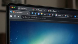 Realistic Chrome UI with tabs