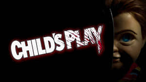 Child's Play horror movie logo with a creepy doll partially visible. — Zombieman Wallpaper