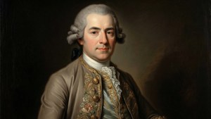 Et raffinert oljemaleri-portrett av Felix Maria Diog med rik chiaroscuro og tidsriktig antrekk