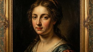 En ærbødig nærbildet av Cavalluccis kvinnelige motiv med dramatisk chiaroscuro og varme