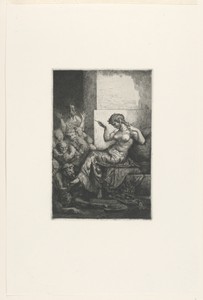 Cleopatra (?) by François-Nicolas Chifflart, created ca. 1860, in Etching in black ink on white paper. Download this artwork as a high-resolution wallpaper for — Art Picture
