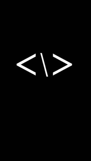 Vita HTML-tag-symboler på svart bakgrund — Kodning Bakgrundsbilder