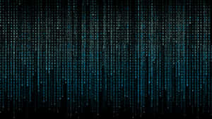 Blue digital code falling like rain on a black screen. — Programmer Wallpaper