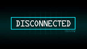 Digital screen displaying 'DISCONNECTED' with terminal messages in blue glow. — Barcode Scanning Picture