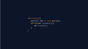 Colorful code snippet on dark background showing a person object coding while awake. — Coding Picture