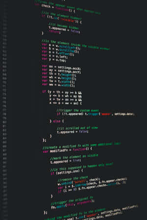 Vibrant syntax-highlighted JavaScript code on a dark editor background.