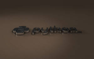 Shiny 3D Python programming logo on wooden surface — Coding Picture
