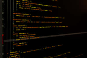 Code vert lumineux sur un écran sombre avec des éléments d'interface rouges et blancs. — Développeur Fonds d'écran