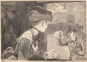 "Come!" by Winslow Homer, created 1869, in wood engraving. Download this artwork as a high-resolution wallpaper for desktop, tablet, or mobile. — Winslow Homer Wallpaper