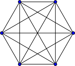 Six blue dots arranged in a hexagon on a black background. — Graph PNG