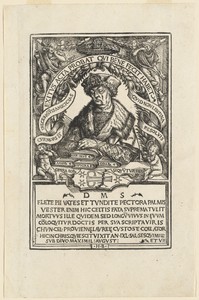 Conrad Celtis by Hans Burgkmair (I), created 1507, in woodcut. Download this artwork as a high-resolution wallpaper for desktop, tablet, or mobile. — Hans Burgkmair (I) Wallpaper