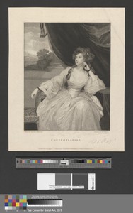 Contemplation by Caroline Watson, in Stipple engraving, mezzotint, etching, and aquatint on moderately thick, moderately textured, beige laid paper. Download th — Caroline Watson Wallpaper